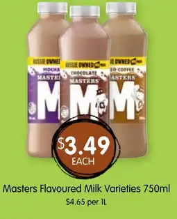 Spudshed Masters Flavoured Milk Varieties offer