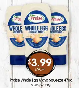 Spudshed Praise Whole Egg Mayo Squeeze offer