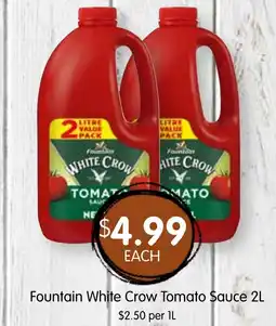 Spudshed Fountain White Crow Tomato Sauce offer