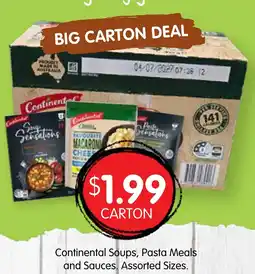 Spudshed Continental Soups, Pasta Meals and Sauces. Assorted Sizes. offer