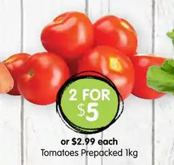 Spudshed Tomatoes Prepacked offer