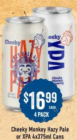 Spudshed Cheeky Monkey Hazy Pale or XPA offer