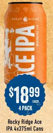 Spudshed Rocky ridge ace ipa offer