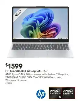 Harvey Norman Hp omnibook 3 al copilot+ pc. offer