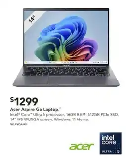 Harvey Norman Acer Aspire Go Laptop offer