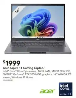 Harvey Norman Acer Aspire 14 Gaming Laptop offer