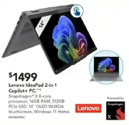 Harvey Norman Lenovo ideapad 2-in-1 copilot+ pc. offer