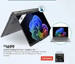 Harvey Norman Lenovo ideapad 5x 2-in-1 copilot+ pc. offer