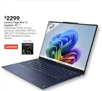 Harvey Norman Lenovo yoga slim 7x copilot+ pc. offer