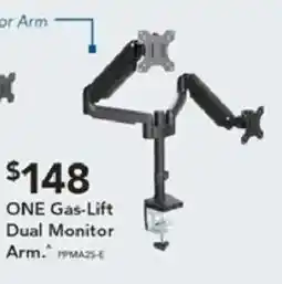 Harvey Norman One gas-lift dual monitor arm offer