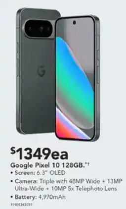 Harvey Norman Google Pixel 10 128GB. offer