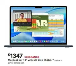 Harvey Norman Macbook air 13" with m2 chip 256gb offer