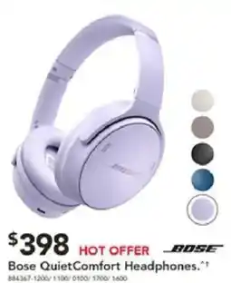 Harvey Norman Bose QuietComfort Headphones offer