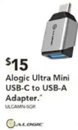 Harvey Norman Alogic ultra mini usb-c to usb-a adapter offer