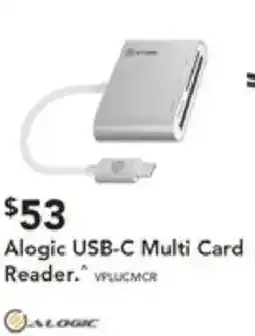 Harvey Norman Alogic usb-c multi card reader offer