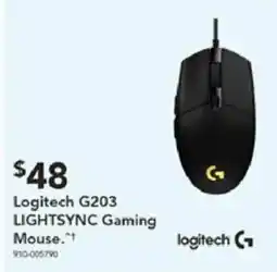 Harvey Norman Logitech g203 lightsync gaming mouse offer