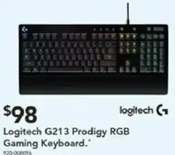 Harvey Norman Logitech g213 prodigy rgb gaming keyboard offer