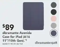 Harvey Norman dbramante Avenida Case for iPad (A16 11"/10th Gen) offer