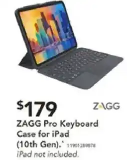 Harvey Norman Zagg pro keyboard case for ipad (10th gen). offer