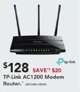 Harvey Norman Tp-link ac1200 modem router offer