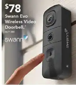 Harvey Norman Swann Evo Wireless Video Doorbell offer