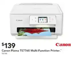 Harvey Norman Canon Pixma TS7760 Multi-Function Printer offer