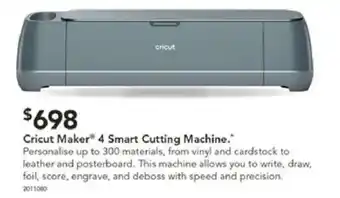 Harvey Norman Cricut Maker 4 Smart Cutting Machine offer