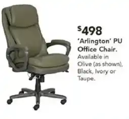 Harvey Norman Arlington PU Office Chair offer