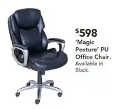 Harvey Norman Magic Posture PU Office Chair offer