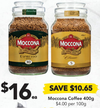 Drakes Moccona Coffee 400g offer