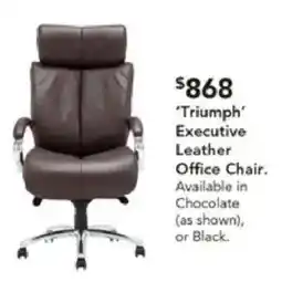Harvey Norman Triumph Executive Leather Office Chair offer