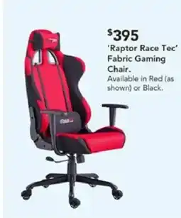 Harvey Norman Raptor Race Tec Fabric Gaming Chair. offer