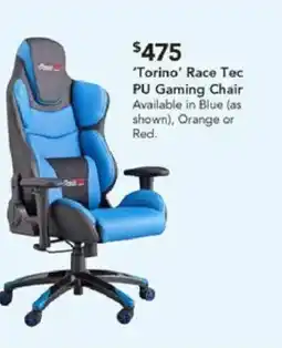 Harvey Norman Torino Race Tec PU Gaming Chair offer