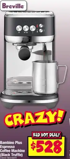 JB Hi-Fi Bambino Plus Espresso Coffee Machine Black Truffle offer