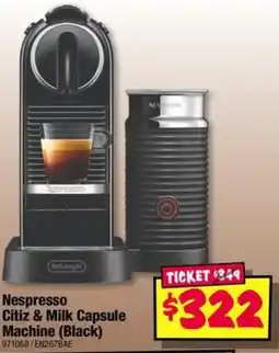 JB Hi-Fi Nespresso Citiz & Milk Capsule Machine Black offer