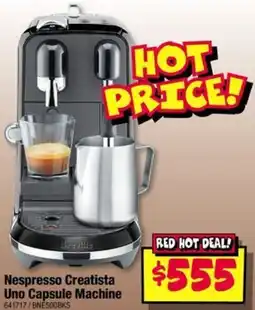 JB Hi-Fi Nespresso Creatista Uno Capsule Machine offer