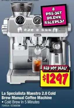 JB Hi-Fi La Specialista Maestro Cold Brew Manual Coffee Machine offer
