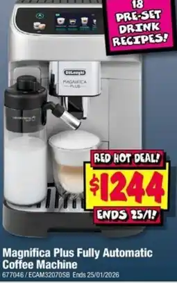 JB Hi-Fi Magnifica Plus Fully Automatic Coffee Machine offer