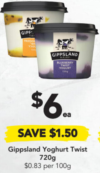Drakes Gippsland Yoghurt Twist 720g offer