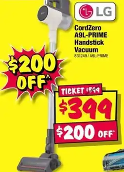 JB Hi-Fi A9L-PRIME Handstick Vacuum offer
