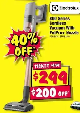 JB Hi-Fi 800 Series Cordless Vacuum With PetPro+ Nozzle offer