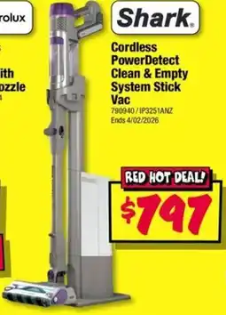 JB Hi-Fi Cordless PowerDetect Clean & Empty System Stick Vac offer