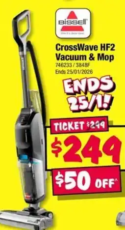 JB Hi-Fi CrossWave HF2 Vacuum & Mop offer