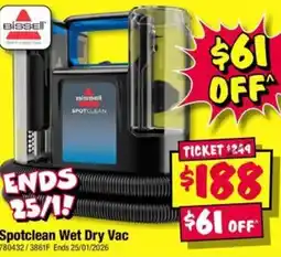 JB Hi-Fi Spotclean Wet Dry Vac offer