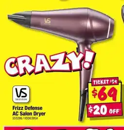 JB Hi-Fi Frizz Defense AC Salon Dryer offer