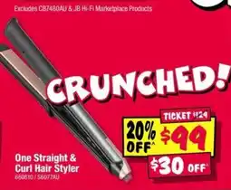 JB Hi-Fi One Straight & Curl Hair Styler offer