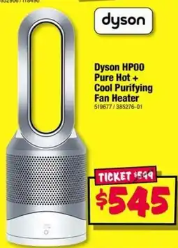 JB Hi-Fi Dyson hpoo pure hot + cool purifying fan heater offer