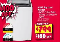 JB Hi-Fi Top Load Washer offer