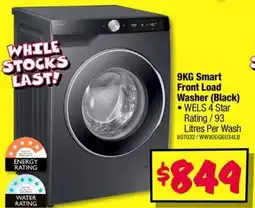 JB Hi-Fi Smart Front Load Washer (Black) offer