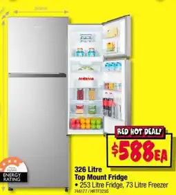 JB Hi-Fi Top Mount Fridge offer